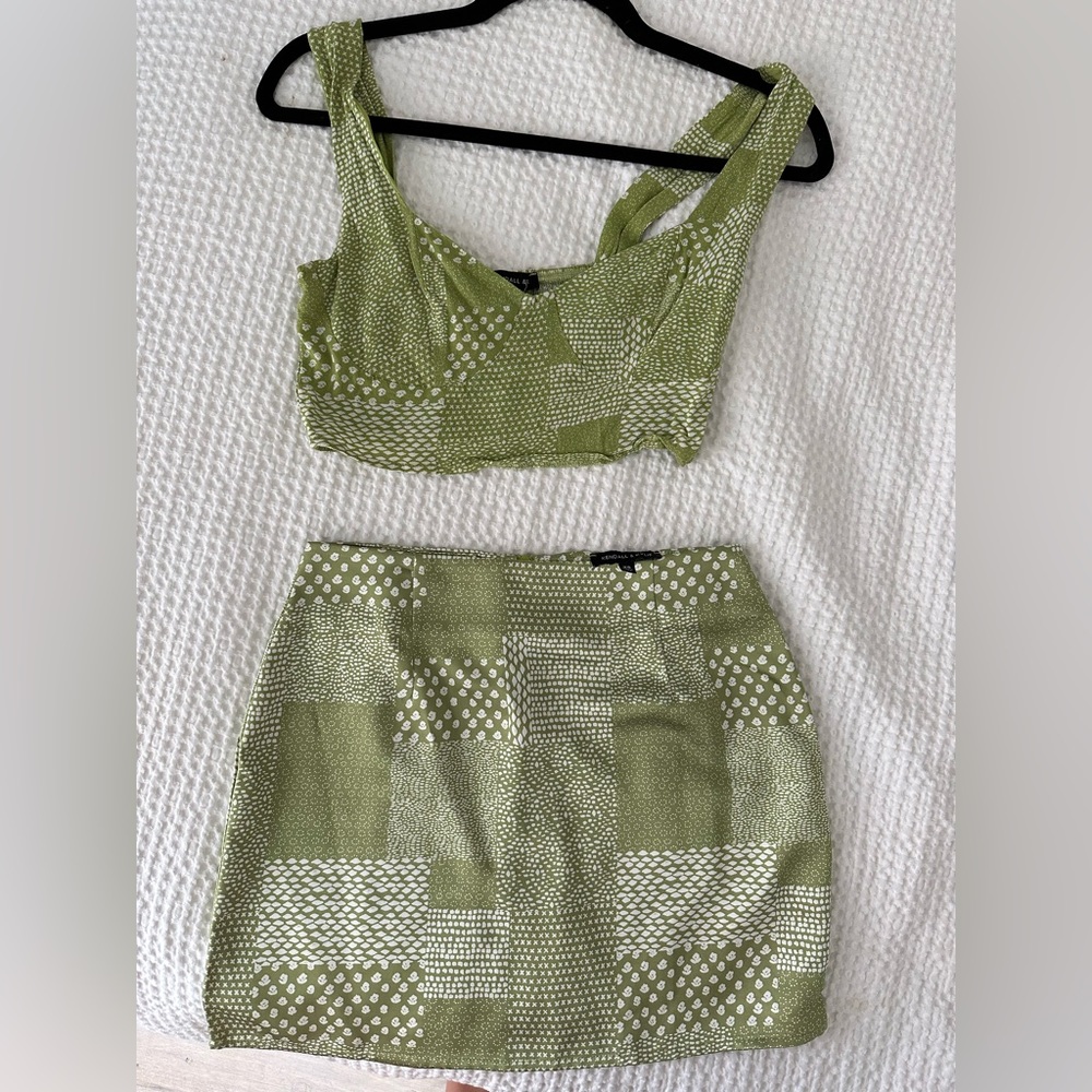 Kendall & Kylie two piece green set